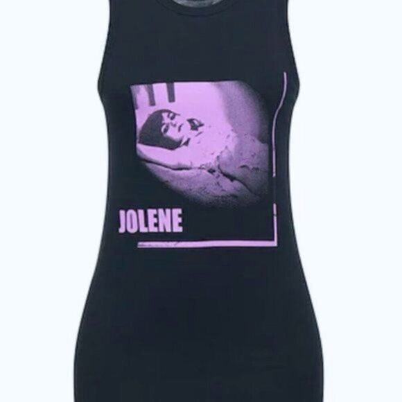 Ann Demeulemeester Jolene print Tank Top purple and black - Picture 3 of 10
